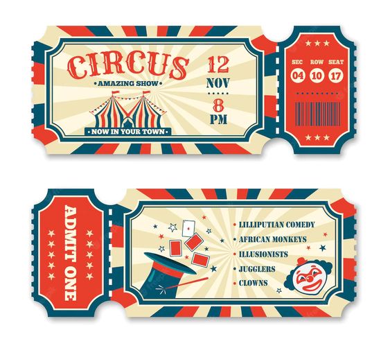invitaciones circus