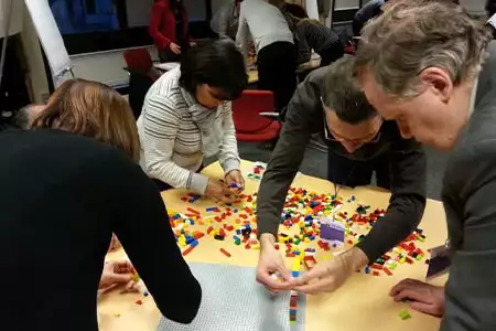 Team-building Lego art barcelona