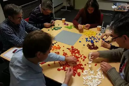 Team-building lego art